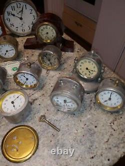 17 Antique Clocks Seth Thomas Ansonia Germany Waterbury ++