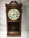 1800s Antique Seth Thomas Wall Clock Winding Key Pre Regulator Wind-up Pendulum