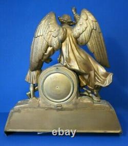 1872 Very Rare SETH THOMAS Antique CHILD PRAYER & GUARDIAN ANGEL Figural Clock