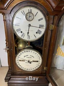 1875 Seth Thomas Fashion Southern Calendar Co. Wind Clock 26 High