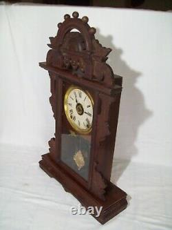 1875 Seth Thomas Mantel Clock Key Wind Pendulum Movement Working Condition