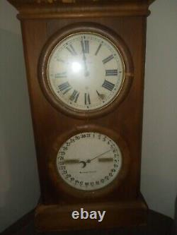 1875 Seth thomas Double Dial Calendar Clock