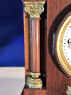 1878 Antique USA SETH THOMAS time & Strike, Clock, 2 Column, walnut Case