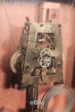 1881 Seth Thomas Weight Clock Regulator LINCOLN AS IS Victorian oak 8 day Shelf