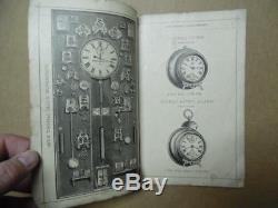 1885 SETH THOMAS CLOCK COMPANY Catalog Mantle Tower Regulator Antique ORIGINAL