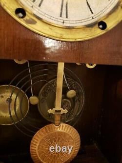 1888 Seth Thomas Noyer Parlor Alarme Horloge Avec Winward's Pat. Mécanisme De