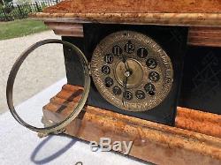 1890's Antique Seth Thomas Mantel Shelf Clock Working Adamantine