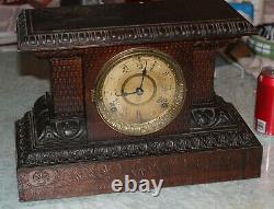 1891 Antiques Us Made Seth Thmas Mantel Clock, Runnng