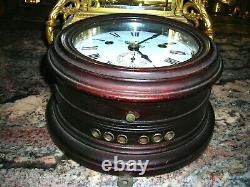 1891 Seth Thomas Mahogony Ships Clock With Strike & Sec. Hand- Very Rare Find