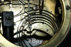 1898 Antique Waterbury Strikes Clock Totally Restored Open Escapement Mechanism