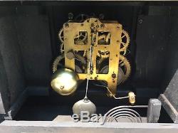 1900's Antique Seth Thomas Mantel Shelf Clock Adamantine Working Magnificently