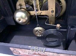 1900s Antique Seth Thomas Mantel Shelf Clock Working Correctly Adamantine