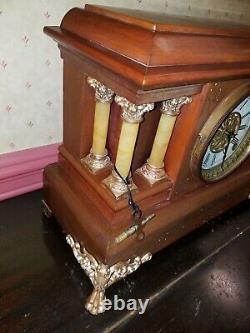 1904 Seth Thomas Chandos Adamantine Mantel Clock