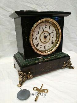 1906 Seth Thomas Sussex Adamantine 8-Day Mantel ClockNICE