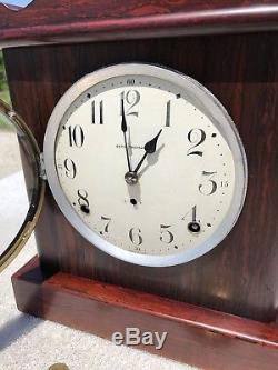 1910's Antique Seth Thomas Mantel Shelf Clock Working Adamantine