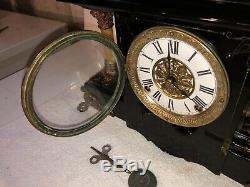 1910s Antique Seth Thomas Mantel Clock Working Correctly Adamantine Shasta