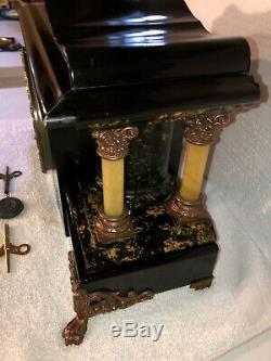 1910s Antique Seth Thomas Mantel Clock Working Correctly Adamantine Shasta