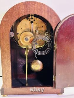 1913 1921 Seth Thomas Amherst 8-Day Wind 10.5 English Cabinet Clock Tested