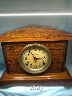 1913 Era. Rare Vintage Seth Thomas Adamtine Table Clock Model 89T. Wooden. Works