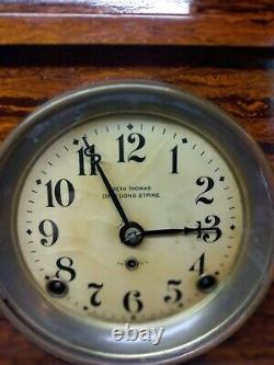 1913 Era. Rare Vintage Seth Thomas Adamtine Table Clock Model 89T. Wooden. Works