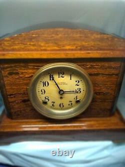 1913 Era. Rare Vintage Seth Thomas Adamtine Table Clock Model 89T. Wooden. Works