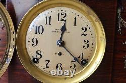 1914G Seth Thomas Mahogany Adamantine Ding Dong Clock Wedding Gift in 1915