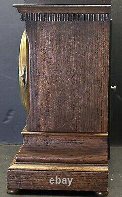 1916 Antique Seth Thomas Mahogany Wales Rectangle Mantle Clock Fully Working