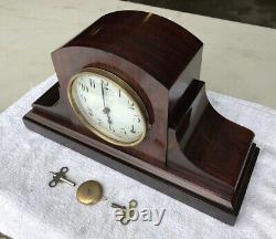 1920s Antique Seth Thomas Adamantine Mantel Shelf Clock Working Correctly