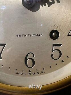 1929 SETH THOMAS BANJO CLOCK ANTIQUE, GEORGE WASHINGTON, MT VERNON Working 4384