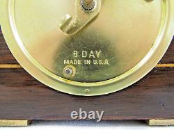 1930's Seth Thomas Art Deco Dark Walnut Collector's Table Clock