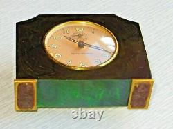1931 Seth Thomas Catalin Alarm Clock Green excellent condition