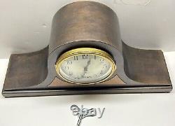 1934 Seth Thomas Sentinel 10 8-Day Wind T&S Tambour Mantel Clock Tested Working