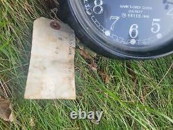 1942 Seth Thomas Mark I Deck US Navy Clock Good Timekeeper Missing Back Latch