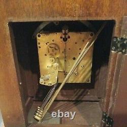 1943 Seth Thomas Westminister Chime Clock 5 Rod Strike Classic Mahogany Case