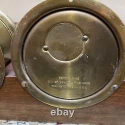 1970's Seth Thomas Corsair S537-000 Ships Clock & Barometer Set German Movement