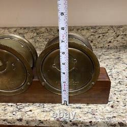 1970's Seth Thomas Corsair S537-000 Ships Clock & Barometer Set German Movement