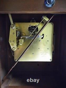 1970s SETH THOMAS LEGACY-3W Model 8 Day MANTLE CLOCK w Chime Runs