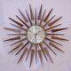 25 Diameter Seth Thomas Sunburst/starburst Clock Vintage Retro