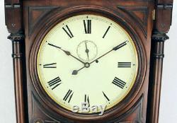 50H Seth Thomas Double Dial Office Perpetual Calendar No 5 Regulator Wall Clock