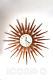 60s Amazing Mid Century Seth Thomas Large Starburst Sunburst Wall Clock