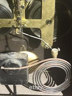 89AL Seth Thomas Beehive Mantel Clock Working Gong Chime Antique W Key Pendulum
