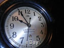 A -Seth Thomas-WW2-U. S. Maritime Commission Ship's clock-#E118