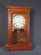 Antique Clean 1800s Oak Seth Thomas Weight Driven Mantel Clock