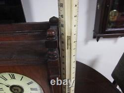 ANTIQUE EMPIRE SETH THOMAS ROSEWOOD SHELF CLOCK WITH ALARM Let's make a deal