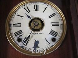 ANTIQUE EMPIRE SETH THOMAS ROSEWOOD SHELF CLOCK WITH ALARM Let's make a deal