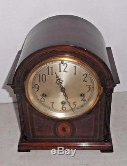 ANTIQUE SETH THOMAS 8 DAY WESTMINSTER CHIME CLOCK #96 CLOCK c. 1928 WORKING INLAY
