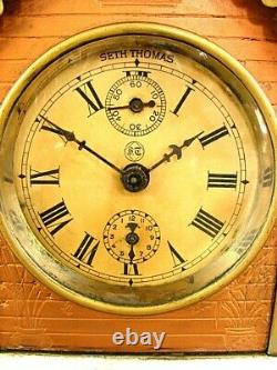 ANTIQUE SETH THOMAS COTTAGE CLOCK NOVELTY ALARM CLOCK c. 1880