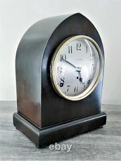 ANTIQUE SETH THOMAS MAHOGANY BEEHIVE MANTLE CLOCK 10.5 89AL Movement RUNS