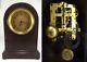 Antique Seth Thomas Mantel Clock Key 89c Wood Round Top Rare Both Gong & Bell