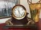 Antique Seth Thomas Mantle Clock Wooden Case Brass Patrician #1